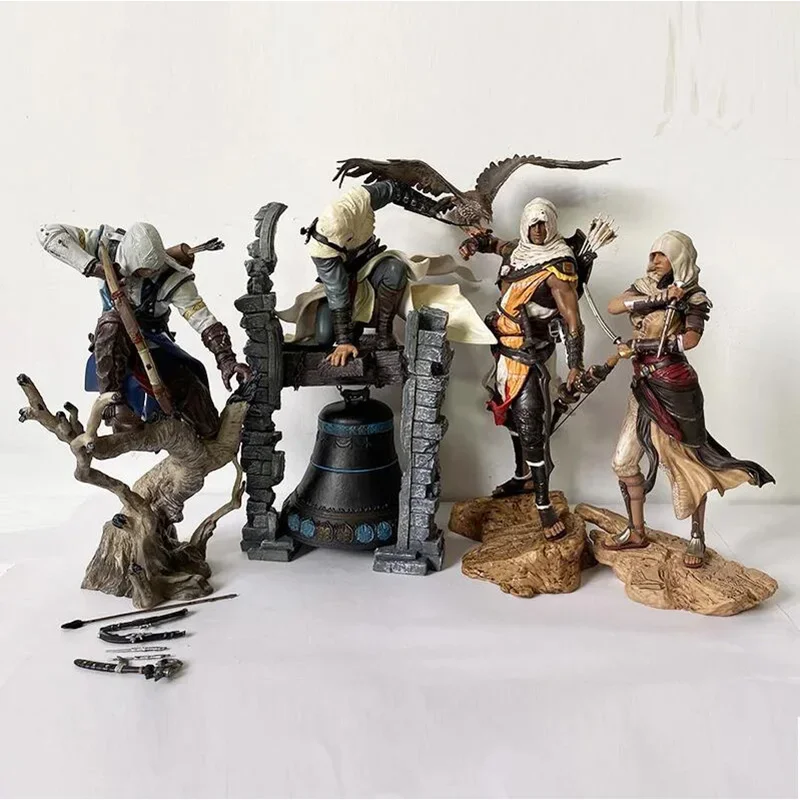 

The Legendary Altair Apple of Eden 4 Types Creed Bayek Aya Figure Altair Conner Action Desktop Model Toys Collectible Gift