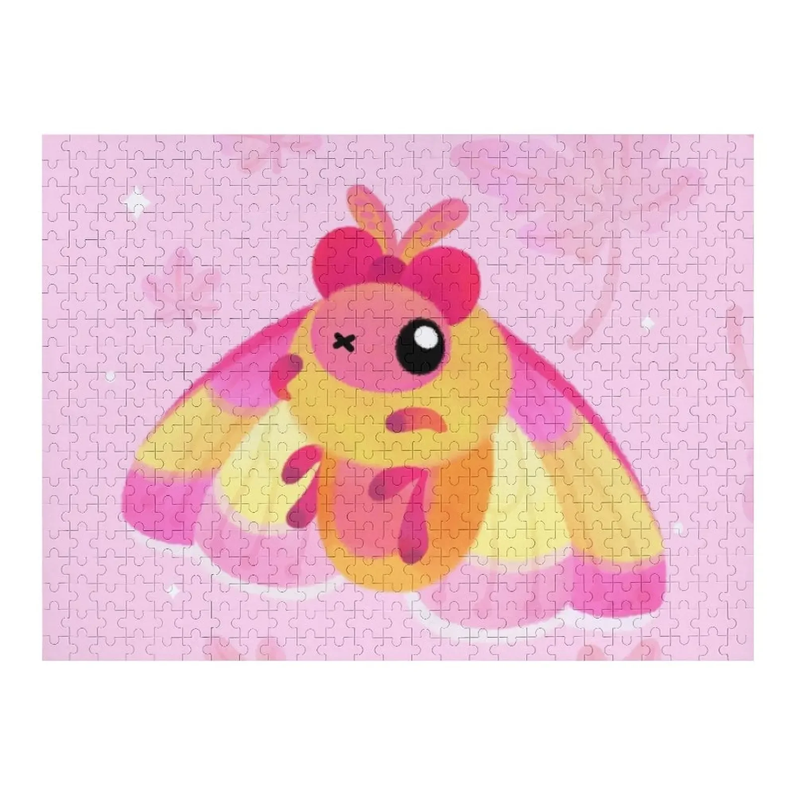 

Rosy Maple Moth Jigsaw Puzzle Custom Wooden Name Custom With Photo Jigsaw Pieces Adults Personalized Gift Married Puzzle