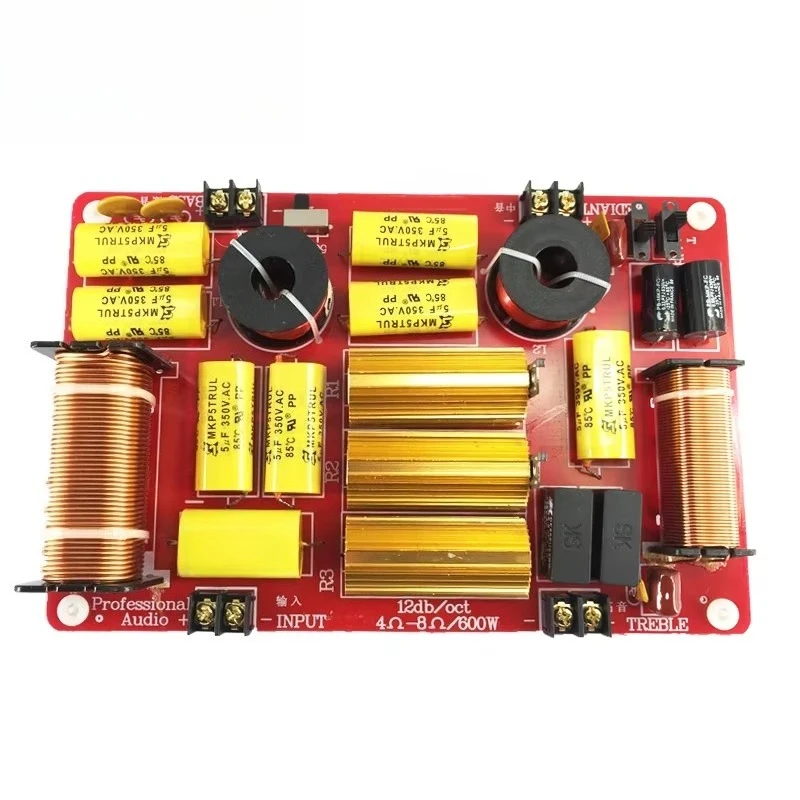 Professional Stage Crossver Three Way Speaker Crossover Midrange, Treble and Bass 3 Way Pro Audio Crossover Speaker Crossover