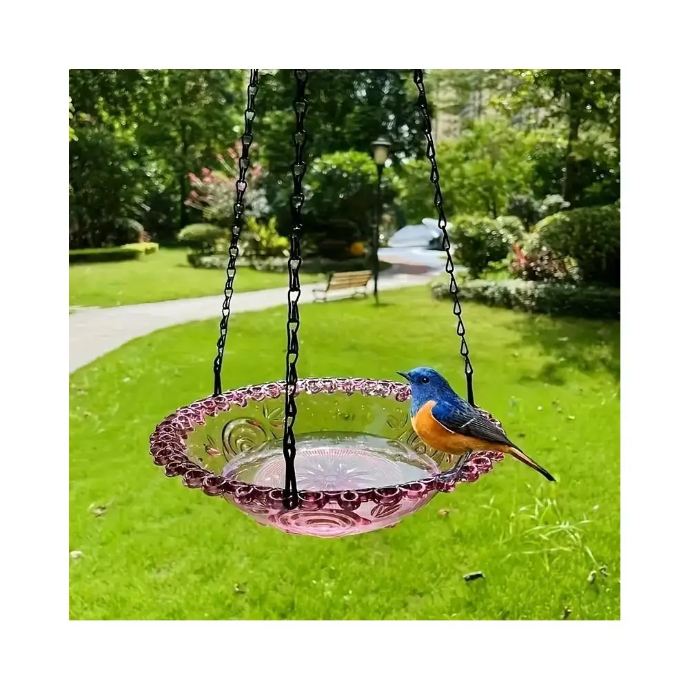 Hanging Bird Feeding Tray Garden Decoration Outdoor Bird Bath Tray Water Drinker Outdoor Garden Yard Decor Pet Feeder Trays