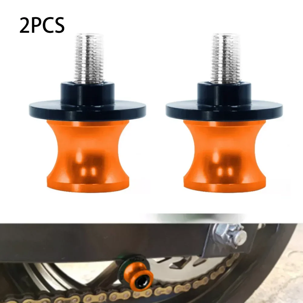 For KTM Duke 125 200 390 990 Orange M10 Swing Arm Paddock Stand Bobbins Spools Motorcycle Modification Accessory