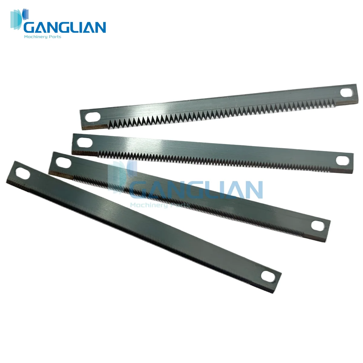 5 Buah Pisau Gigi Kemasan Vertikal Pisau Gigi Pemotong Segel Horisontal untuk Mesin Pengepakan 184X15X1Mm Pitch Gigi: 0.5/1/2/3Mm