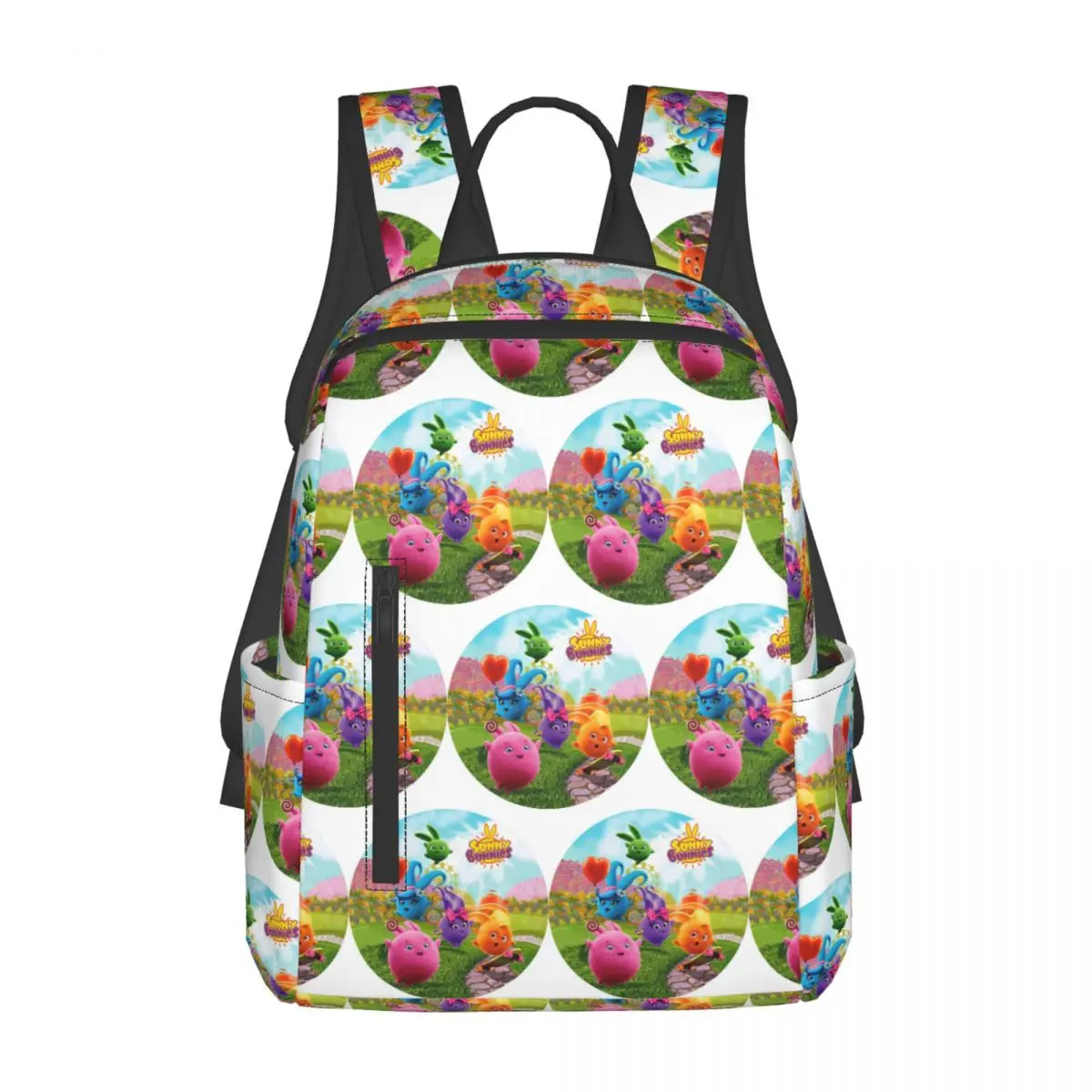 

Sunny Bunnies Anime Cartoon Backpack Daypack Large Capacity Children BookBag School Bag Shoulder Bags for Men Women
