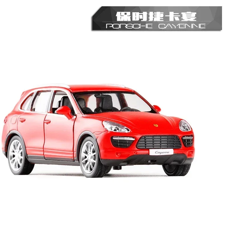 1:36 Cayenne SUV  Diecast Pull Back Model Car High Simulation Exquisite Matte Metal Car Styling Limousine Alloy