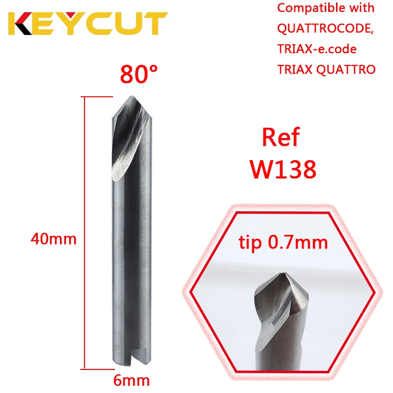 

SILCA Cutter W138 Milling Cutter Fits SILCA TRIAX QUATTROCODE TRIAX-e.code TRIAX QUATTRO Key Machine Aftermarket Locksmith Tools