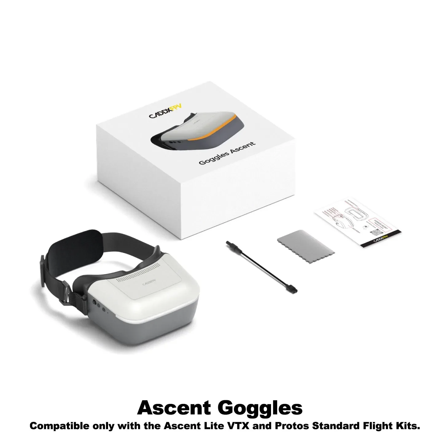 CADDXFPV WALKSNAIL Ascent Goggles FPV Goggles 5.8G 1920*1080 / 60Hz Screen Resolution For Ascent Lite VTX Kit