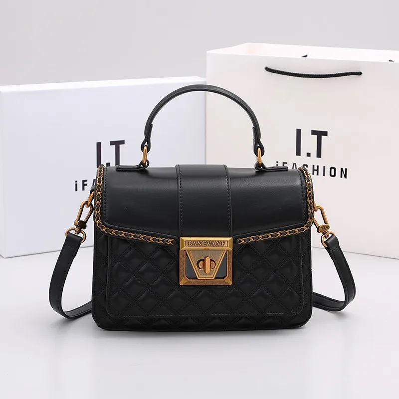 Women's handbag light luxury autumn and winter bag 2024 new fashionable crossbody small square bag high-end sense shoulder bag