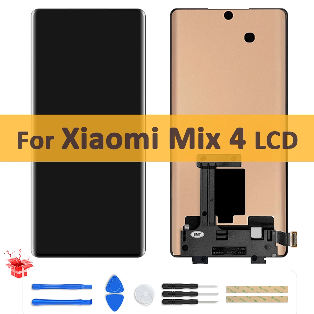 

6.67" AMOLED Display For Xiaomi Mix 4 Mix4 LCD Touch Screen Digitizer Assembly Parts With Frame For MIX4 2106118C LCD