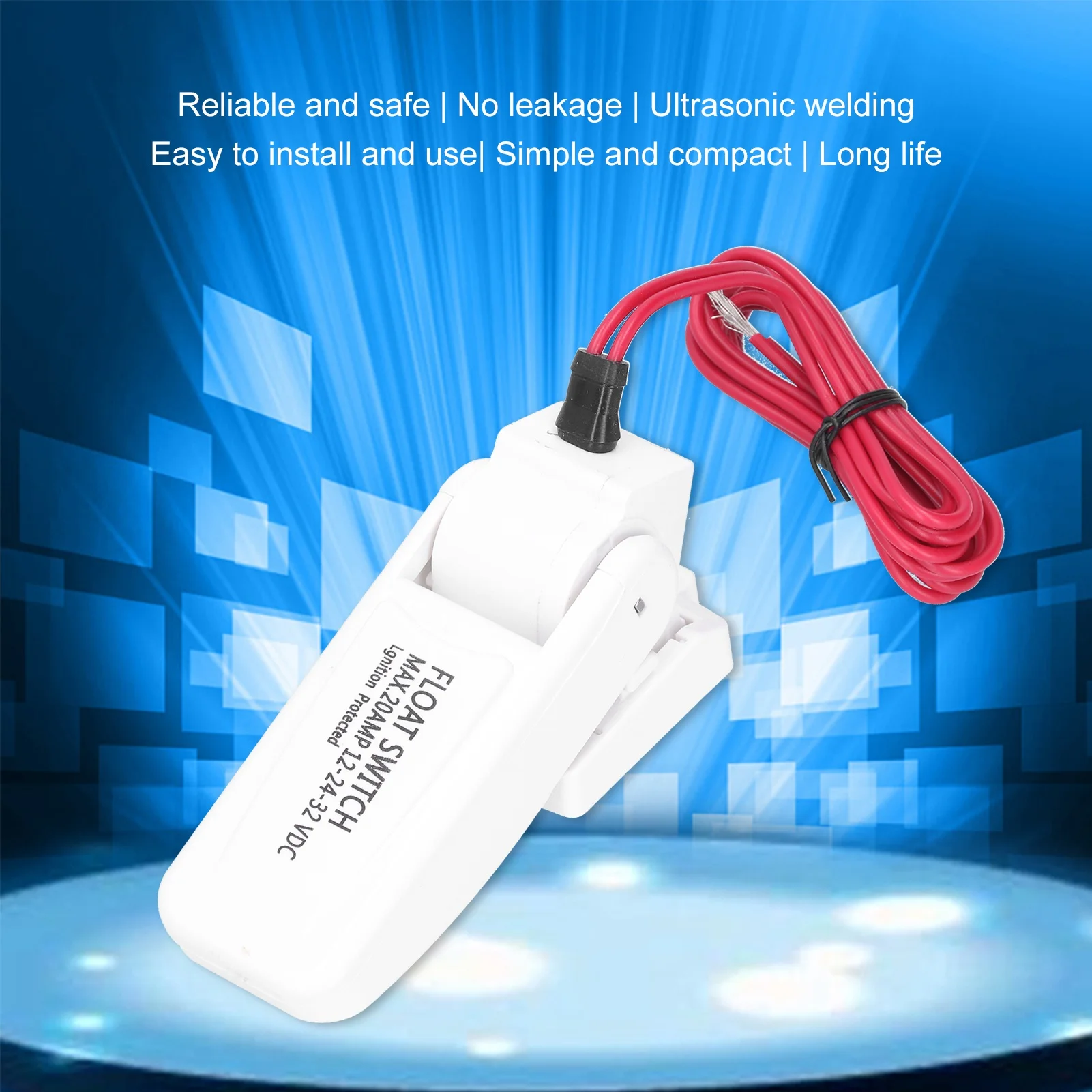 Przełącznik pompy zęzowej łodzi Automatyczne bezpieczeństwo elektryczne Łatwe czyszczenie Przełącznik pompy zęzowej do inżynierii elektronicznej DC32V/24V/12V