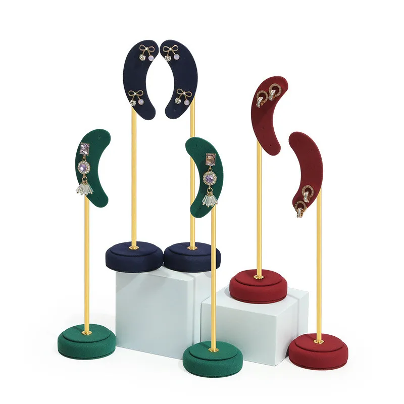 Ear-Shaped Earring Display Stand Small Ear Stud Organizer Prop Commercial Storage Rack For Jewelry Showrooms And Retail Stores