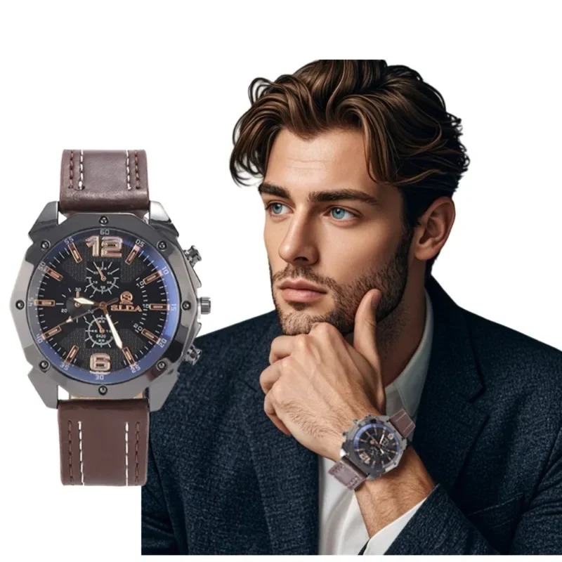 Men Stainless Steel Mesh Strap Chronograph Wrist Mens WatchLuxury Fashion Silver Rose Gold Roman Number for Work