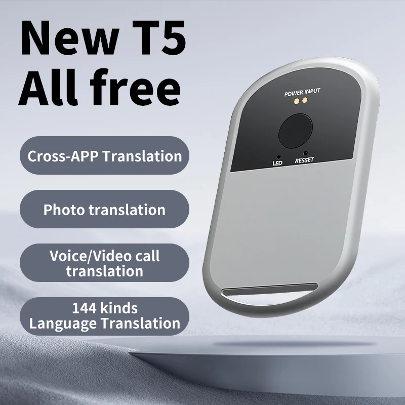 AI ChatGPT Smart Translator Self-Server Real-Time/Voice/Video/Offline 144L Translation for Portable Interpretation Device