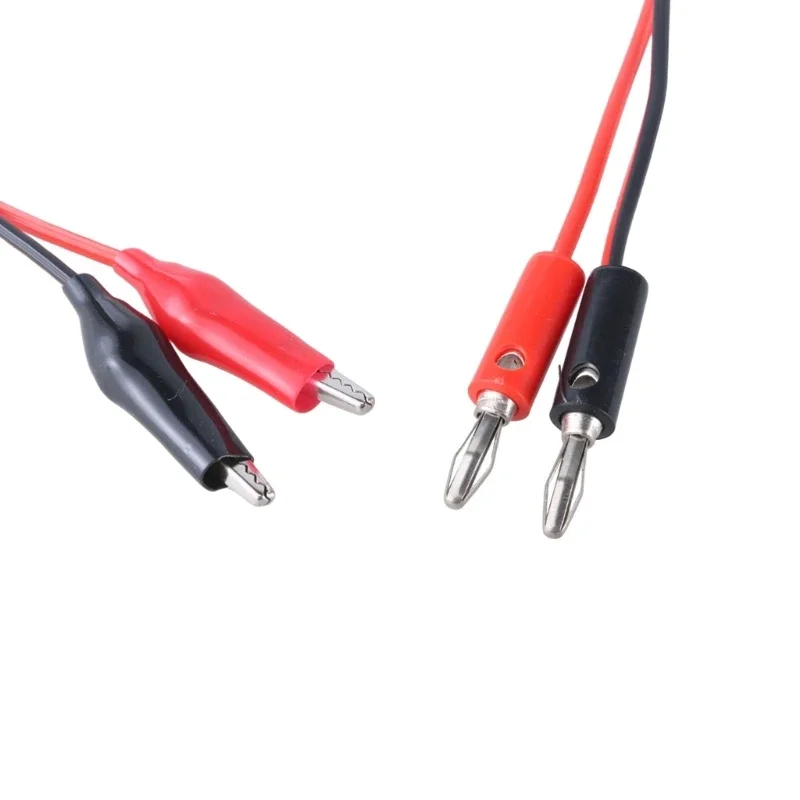 Double Ended Clip Set จัมเปอร์ไฟฟ้าสายไฟสายเคเบิลทดสอบสำหรับการทดลองในห้องปฏิบัติการและสายทดสอบพลังงานอิเล็กทรอนิกส์