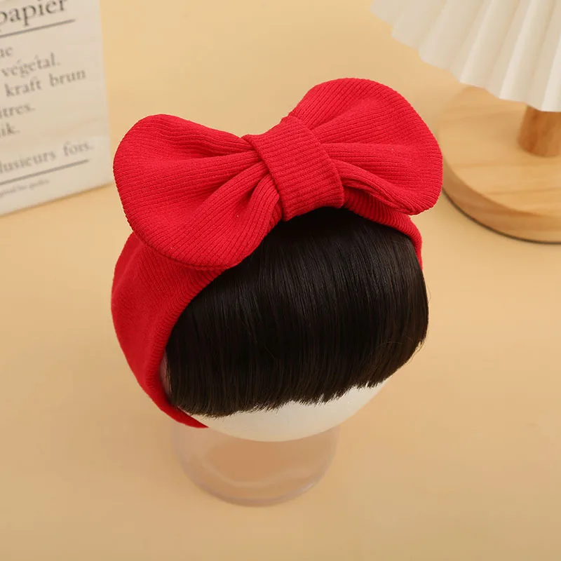 Hair Accessories Cotton Printed Bow Fashion Cute Baby Girl Hair Wig Hat Hairpiece Newborn Children Kids Girls Headbands Headwear