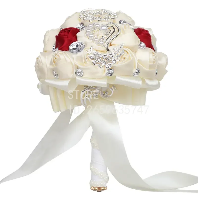 for Rhinestone Bride Holding Bouquet Wedding Decoration Supplies Factory Direct Sales Good Supply W228-4H