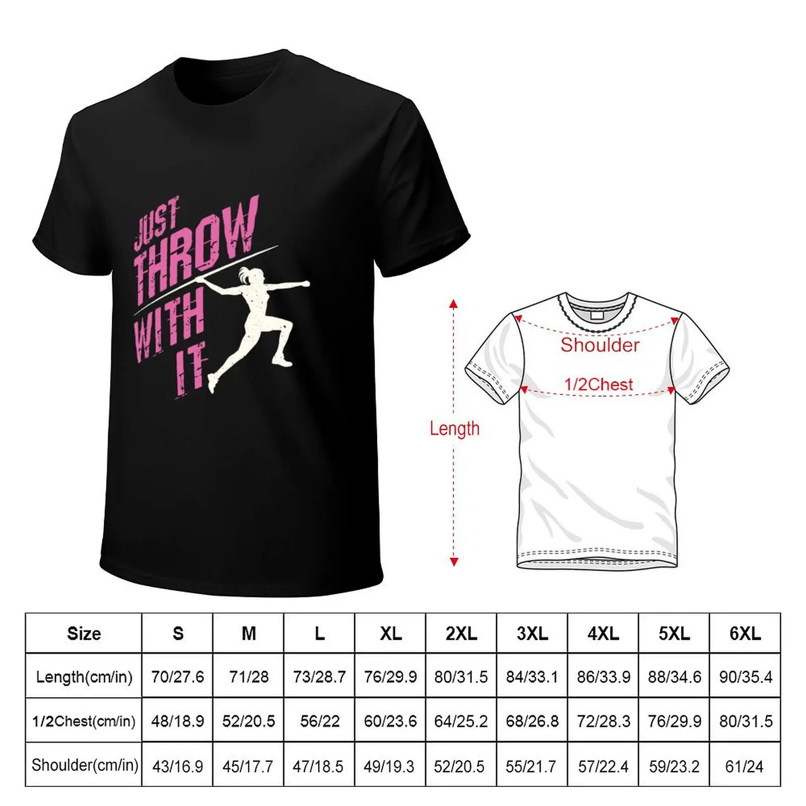 Just Throw With It Javelin Thrower Women T-Shirt Fitness Quick Dry Short Sleeve Top