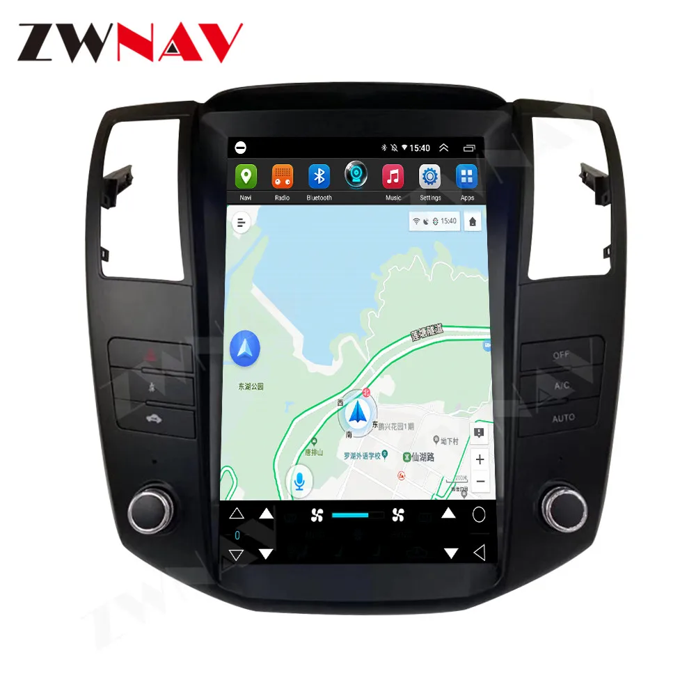 12.8 Inch Multimedia Display Touch Screen For Lexus RX330 2003-2014 Android 14 Car GPS Navigation Carplay Car Multimedia Player