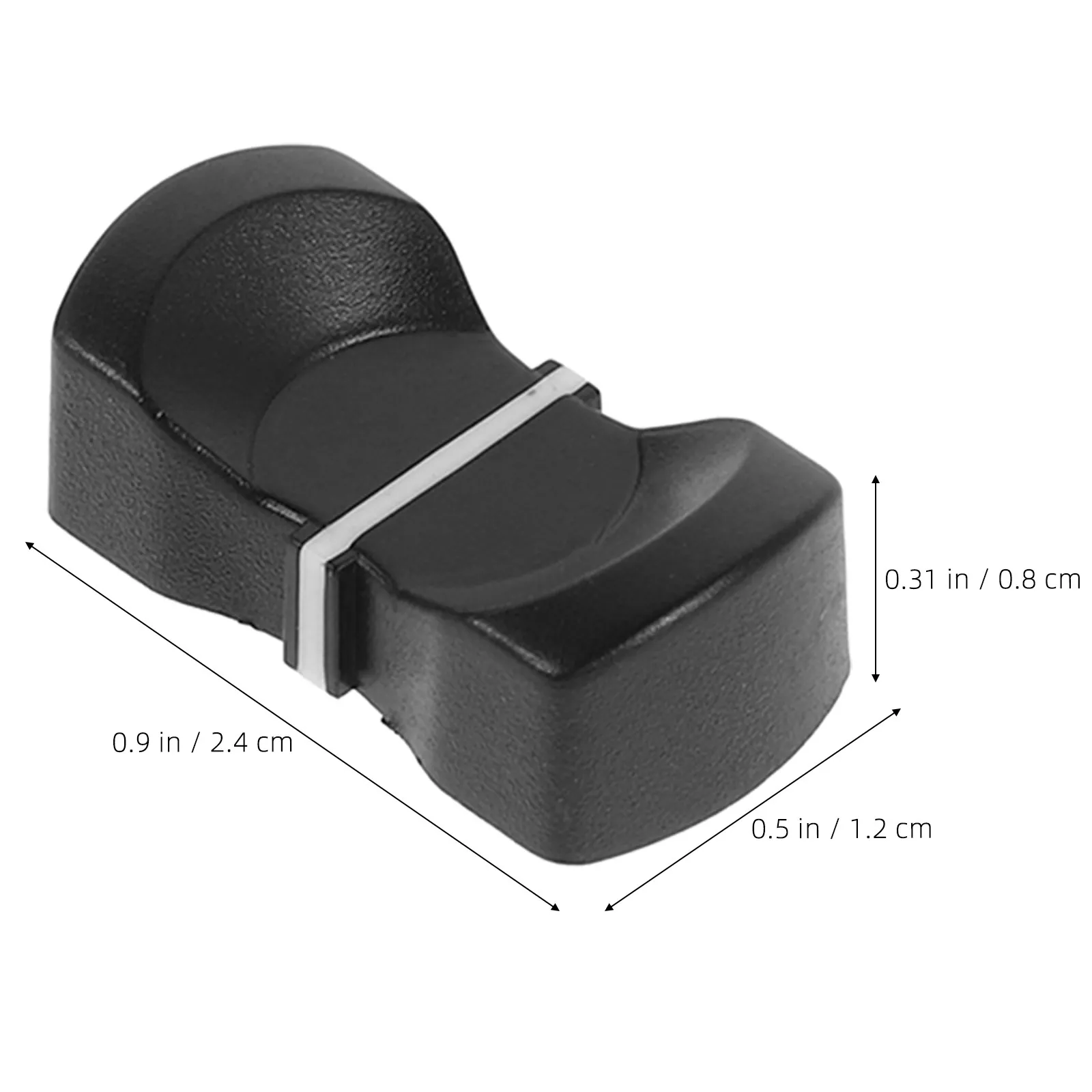 10Pcs Replacement Fader Knobs Plastic Slider Caps Console Mixer Slider Fader Caps for Audio Mixer Accessories Potentiometer Knob