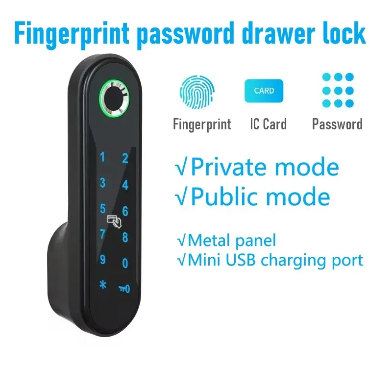 

Cabinet Door Lock Smart Fingerprint Lock Password Drawer Door Lock for Sauna Gym Cabinet Electronic Intelligent Locks