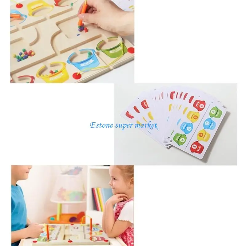 090B Bút Từ Mê Cung Đồ Chơi An Toàn Bút Nam Châm Lái Xe Đính Hạt Mê Cung Đồ Chơi Mê Cung Vui Nhộn Cho Bé