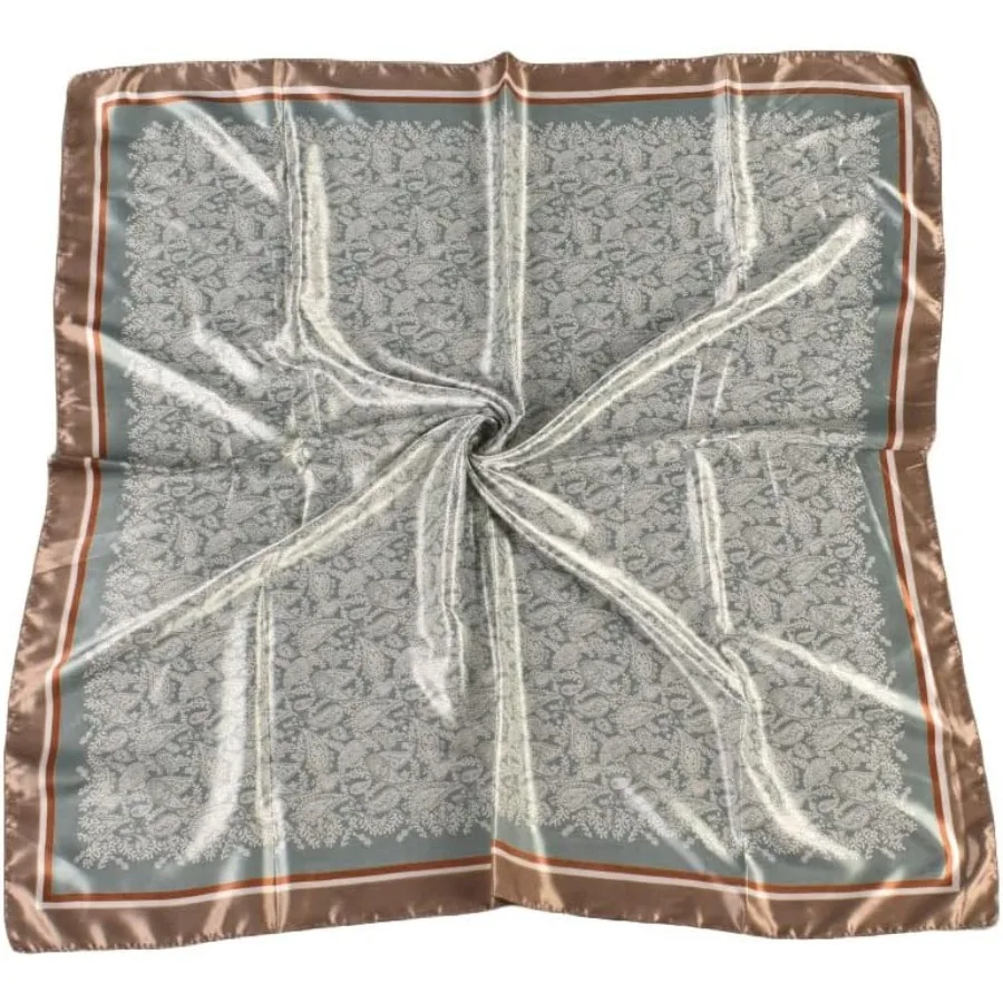 4 قطعة الأوشحة الحريرية الرأس للنساء وشاح الشعر الساتان 35 كبير مربع باندانا الحرير مثل وشاح للرقبة شال لارتداء اليومي المألوف