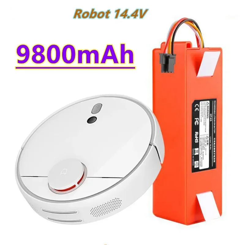 14.4V 9800mAh Robotic Vacuum Cleaner Replacement BatteryRobot Roborock S50 S51 S55 Accessory Spare Parts Li-ion Battery