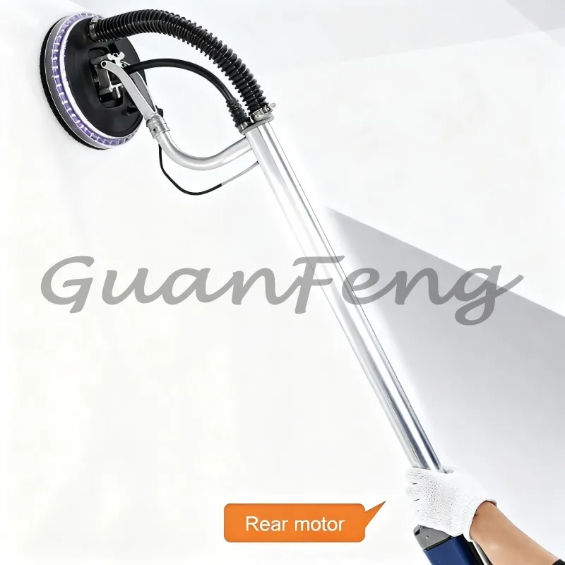 Telescopic long pole wall sander 710W 220V, 1.6m electric drywall grinding and polishing machine