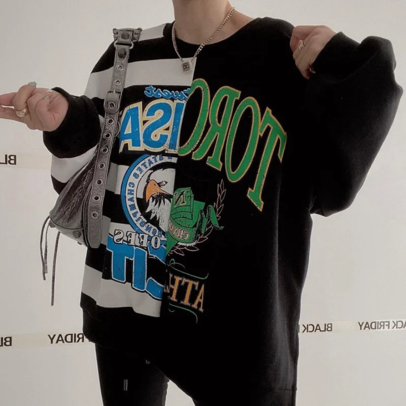 الرجعية تنوعا مطبوعة اللون بلو البلوز الكورية Sle طويلة Sve جولة Ne القطن البوليستر مزيج تخفيف ودية