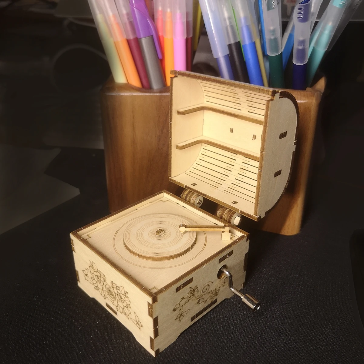 3d wooden puzzle Hand Treasure music box You are my sunshine Handmade Assembly Model kit Holidays birthdays Christmas gifts