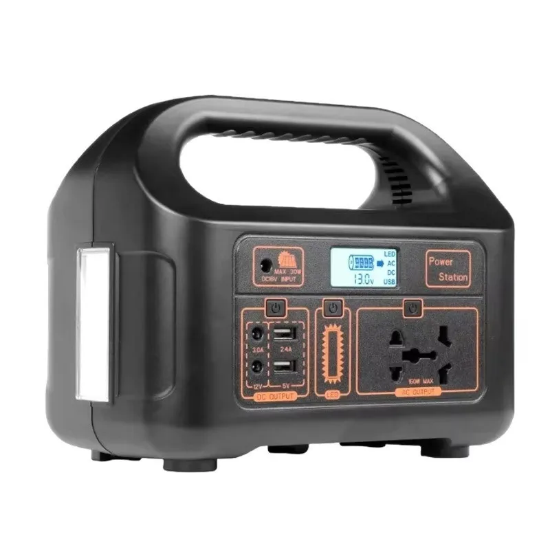150W 144WH Portable Emergency Power Station Solar Charging 220V Digital Display for Outdoor Camping Travel