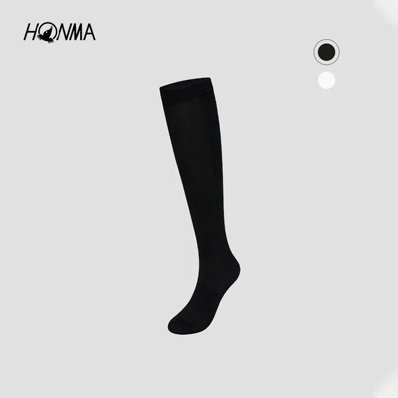 HONMA Ladies Golf Knee High Socks Soft Elastic Breathable Long Sport Socks for Golf Outdoor Casual Wear