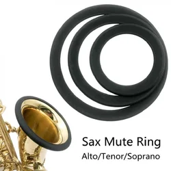 Silica Gel Sax Mute Ring Dampener Silencer for Alto / Tenor / Soprano Saxophone Sax Mute Ring