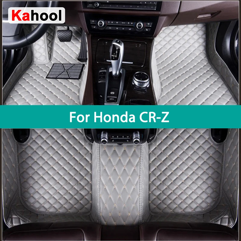 

KAHOOL Custom Car Floor Mats For Honda CR-Z CRZ 2010-2023 Auto Carpets Foot Coche Accessorie