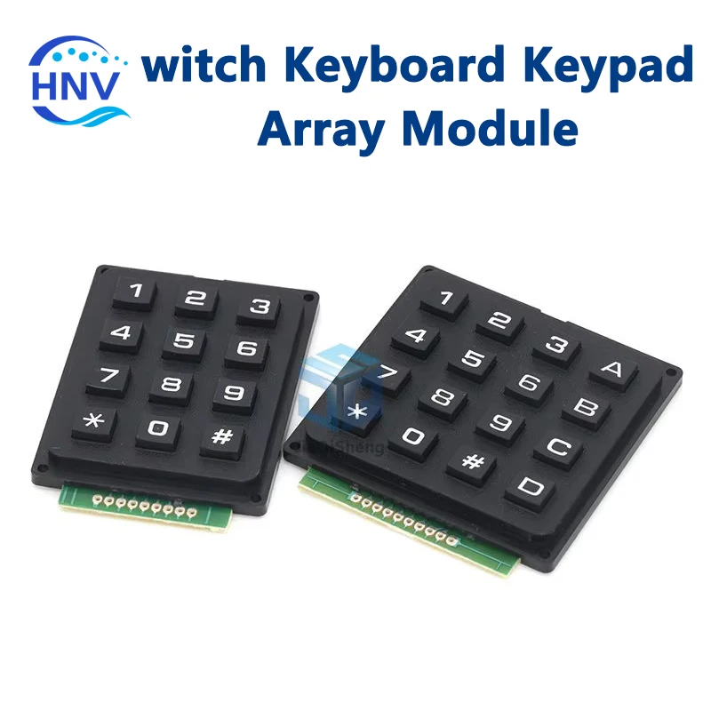 3*4 4*4 Matrix Switch Keyboard Keypad Array Module ABS Plastic Keys 4x4 3x4 12 16 Key Button Membrane Switch DIY Kit forArduino