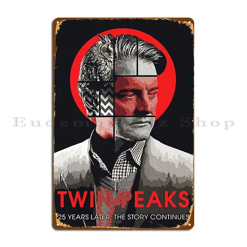 Twin Peaks Metal Plaque Poster Decoration Customize Garage Wall Decor Club Tin Sign Poster