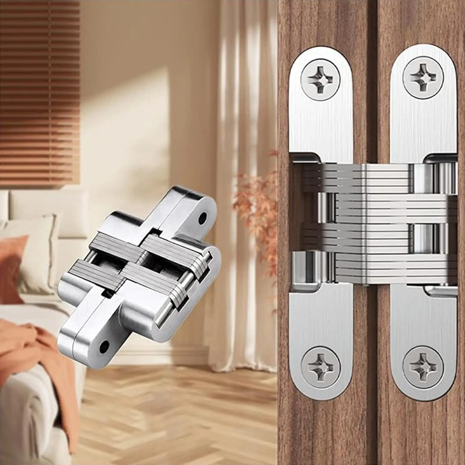 

Invisible Hinges 180 Degree Invisible Cabinet Hardware Zinc Alloy Hinges For Doors For Interior Home Bookcase Bathroom Bedroom