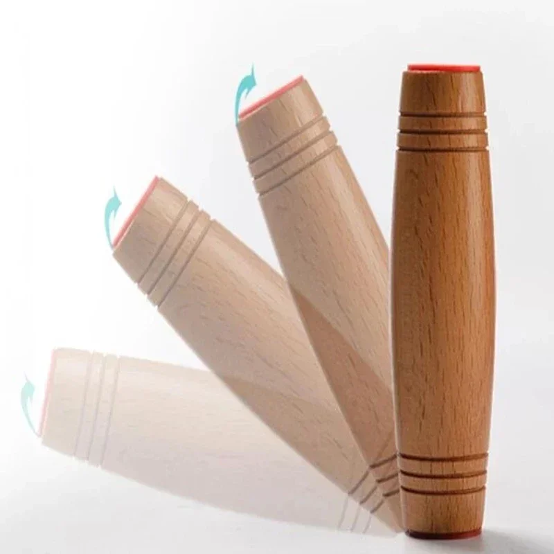 Mokuru Fidget Stick Flip Stress Reliever, juguete de escritorio antiestrés, rodillo de madera, Mokuru