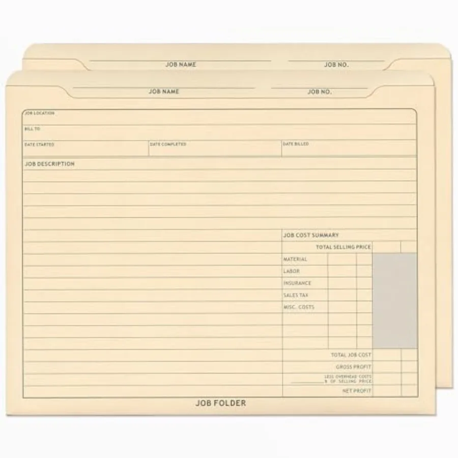 

Папки для документов Manila, особо прочные, с предварительно нанесенной печатью, 50 штук