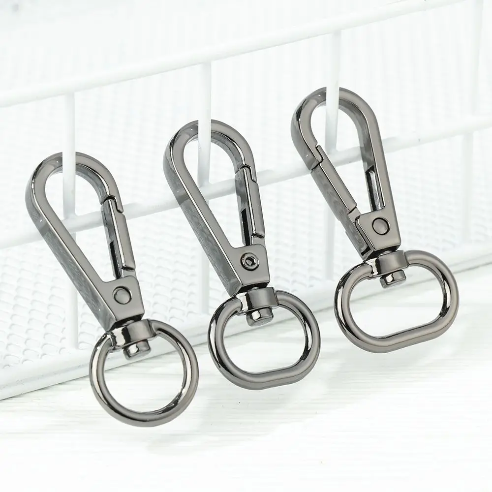 1pcs Metal Split Ring DIY KeyChain Lobster Clasp Hook Bags Strap Buckles Collar Carabiner Snap