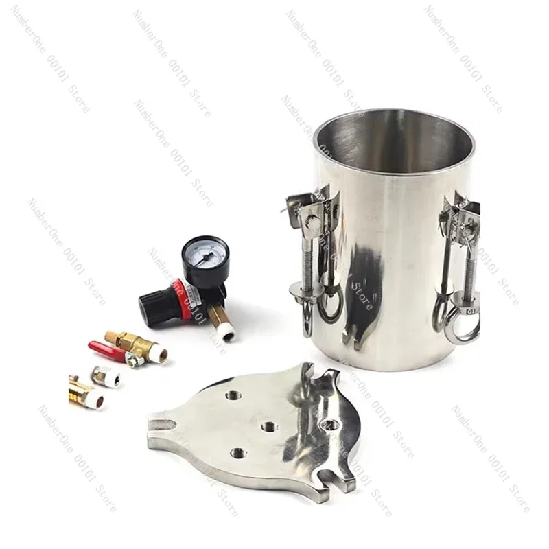 

Storage Bucket 2L 304 Stainless Steel Dispenser Pressure Tank Pressure Barrel Dispensing Valve Fluid Dispensing