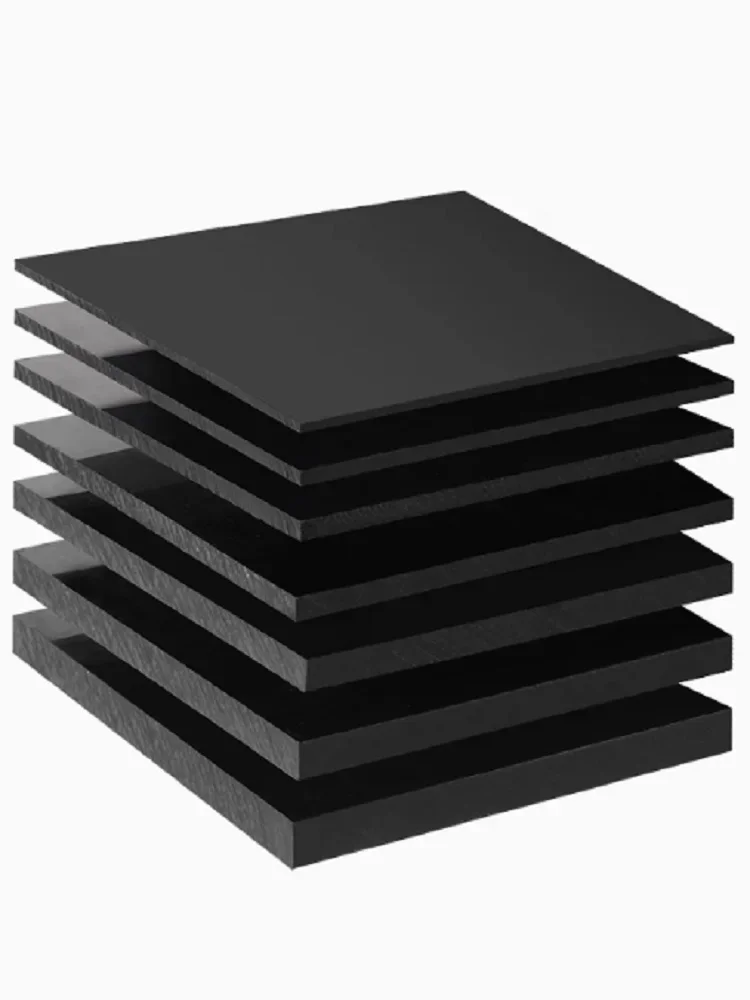 Plaques plates en plastique HDPE, noir et blanc, 100x200mm, 200x300mm, 500x500mm, épaisseur 3 5 8 10 15 20 25 30mm, 1 pièce