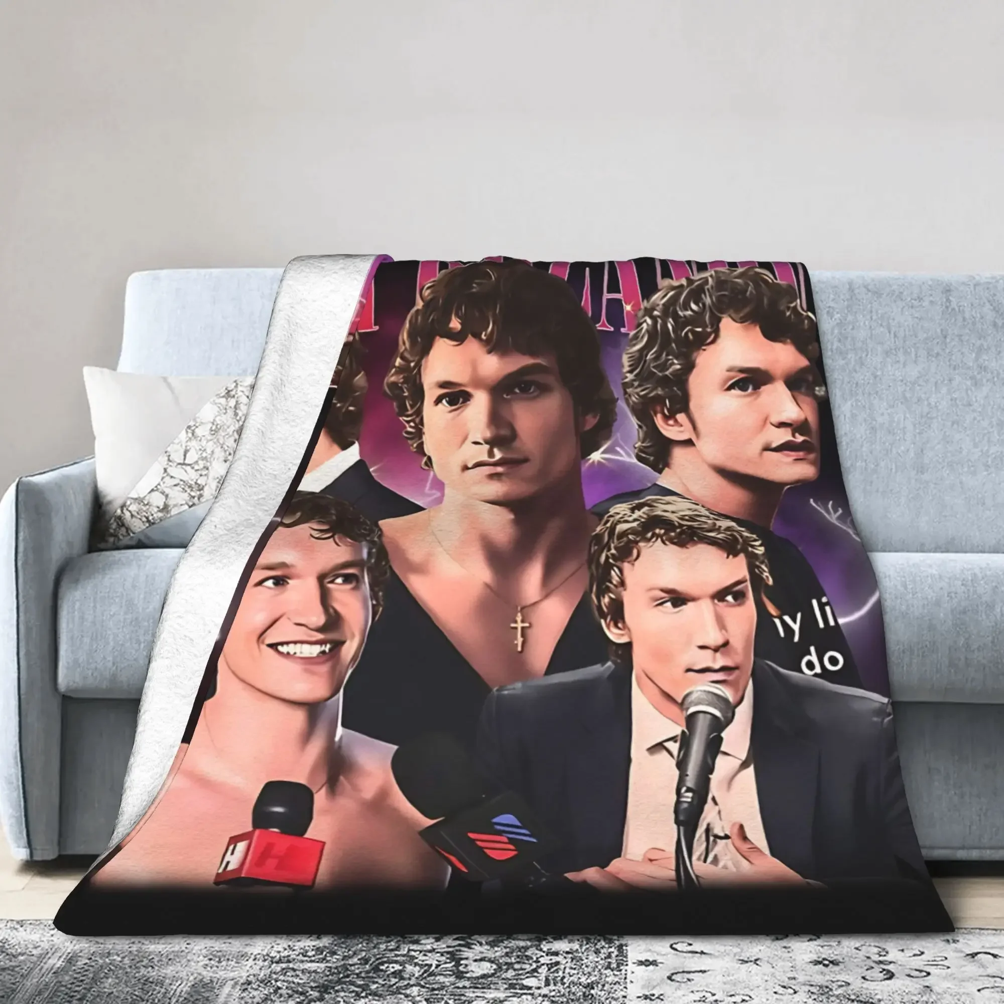 

Супермягкий фланелевый плед для детей, для пикника, гостиной, дивана, винтажный дизайн Ильи Розанова, покрывало-накидка