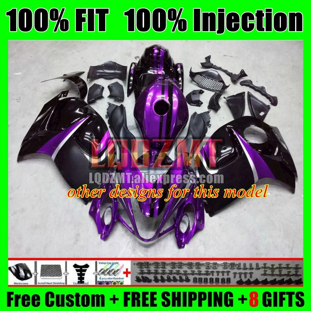 Blue Black Fairing For SUZUKI Hayabusa GSXR1300 08 09 10 11 12 13 14 28No.0 GSXR 1300 GSXR-1300 2015 2016 2017 2018 2019 2020