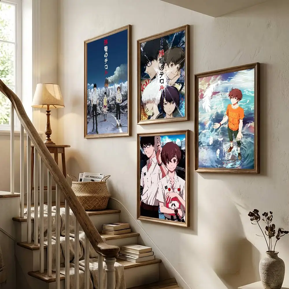 Anime T-Terror in Resonance Poster Living Room Bedroom Bar Cafes Wall Home Decoration Gifts