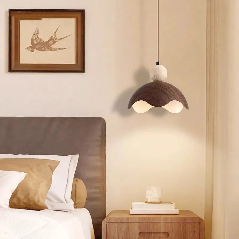 جديد وصول الحديثة قلادة LED ضوء لغرفة النوم السرير الثريات حجر الترافرتين قلادة مصباح مطعم غرفة الطعام جزيرة