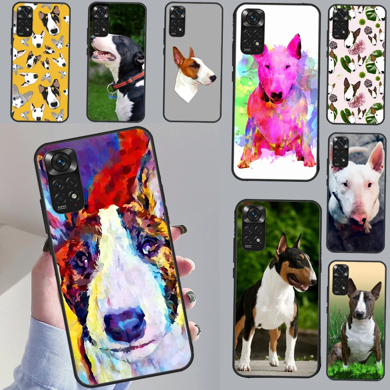 Bullterrier Bull Terrier Dog Case For Redmi Note 11 10 8 9 12 Pro Plus Note 12S 11S 10S 9S Cover For Redmi 12C 9C 10C 10A