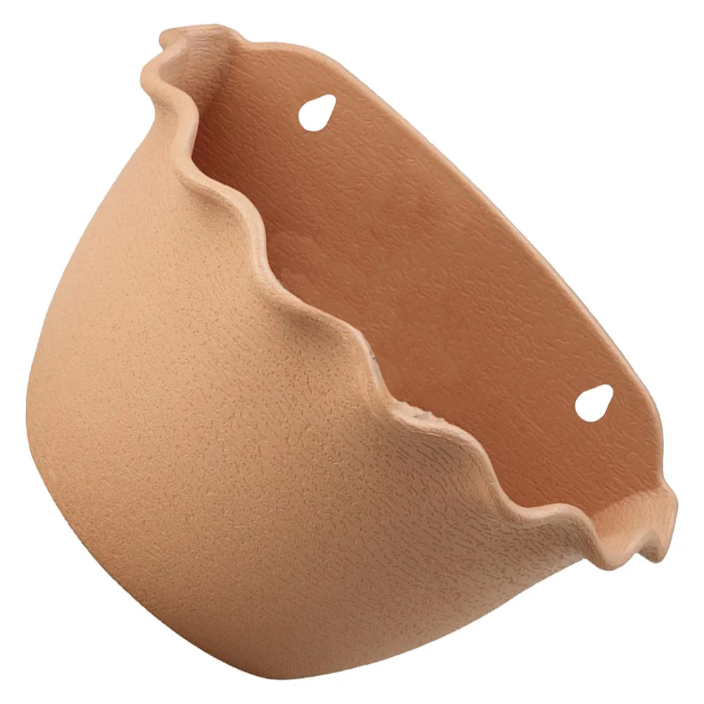 

1pc Semi-Circular Wall Hanging Planter Resin Garden Wall Planter For Indoor Outdoor Plants Hanging Flower Box Home Balcony Decor