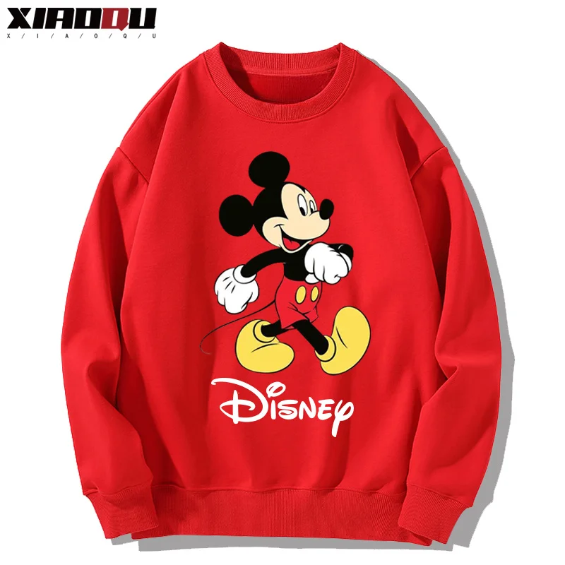 Mickey Mickey Mouse Joint Name Around The Crewneck Hoodie Men and Women Children Autumn and Winter Loose 100 Top Casual Hoodie