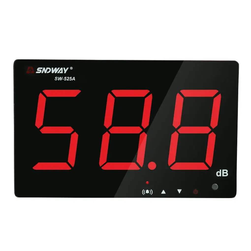 

525A Wall Mounted Sound Level Meter 30-130dB Digital Noisemeter Decibel Monitoring Tester Noise Volume Measuring Tool