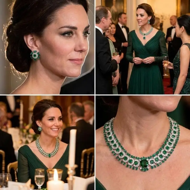 Crystal Necklace Studs Earrings for Layering and Enhancing Evening Outfits 